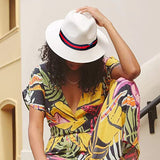 Panama Straw Hats for Men & Women (two Bands)[Fast shipping and box packing]