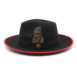 Craig Woolen Gentleman Hat-Red