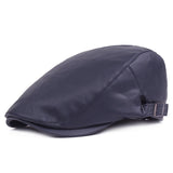 "Tiffen" Leather Flat Cap