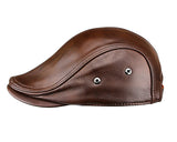 "Spezia" high quality genuine cowhide leather vintage cap