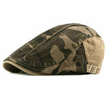 "Miller" Camouflage Cotton Flat Cap