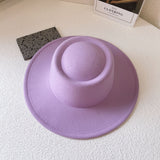 Porkpie Flat Top Hat - Light Purple