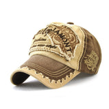 Tiger head embroidery casual baseball cap