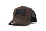 American Flag Hat-Brown