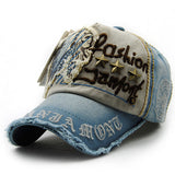 Fashion do old letters patch willow nail casual baseball cap