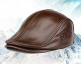 "Spezia" high quality genuine cowhide leather vintage cap