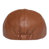 "Kenmare" Newsboy Leather Cap