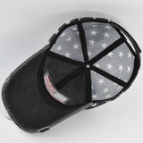 Old embroidered mesh five-pointed star baseball cap