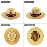 Panama Straw Hats for Men & Women (two Bands)[Fast shipping and box packing]