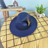 Reynold Gentleman Fedora Hat - Navy Blue